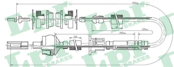 Cable Pull, clutch control LPR C0173C