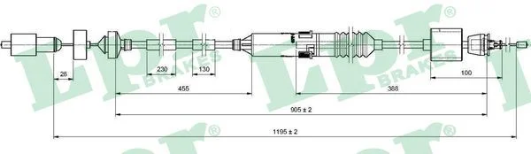 Cable Pull, clutch control LPR C0200C