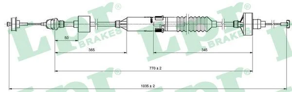 Cable Pull, clutch control LPR C0260C