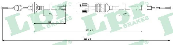 Cable Pull, clutch control LPR C0276C