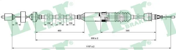 Cable Pull, clutch control LPR C0471C