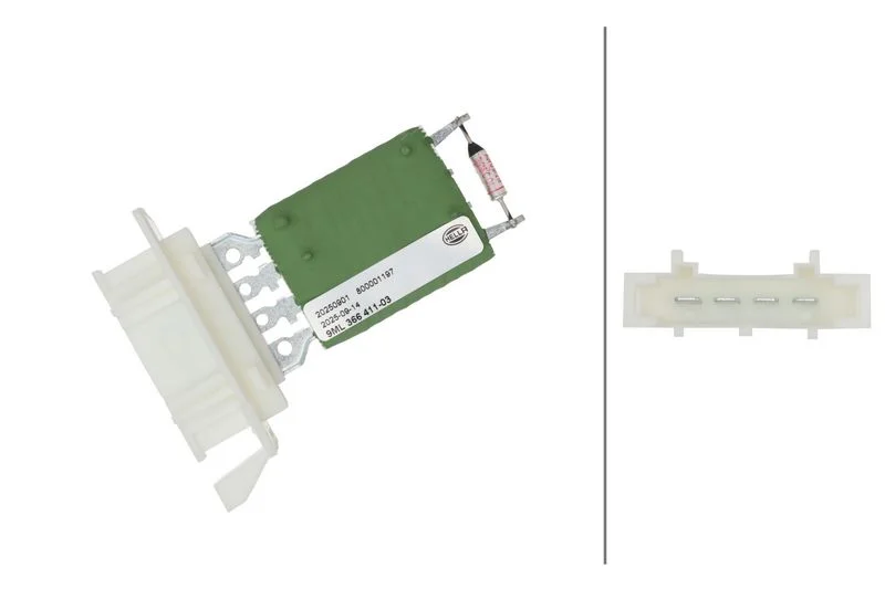 Resistor, interior blower HELLA TERMIKA 9ML 366 411-031