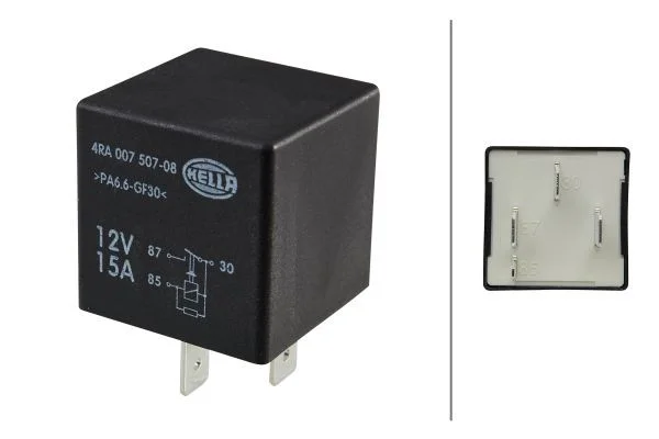Relay, main current HELLA 4RA 007 507-081