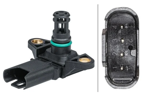Sensor, pressão do coletor de admissão HELLA 6PP 009 403-241