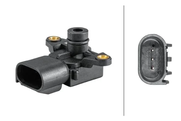 Sensor, pressão do coletor de admissão HELLA 6PP 358 152-241