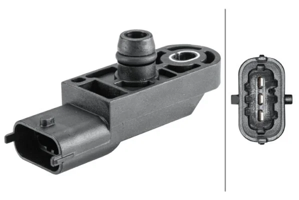 Sensor, pressão do turbo HELLA 6PP 358 152-301