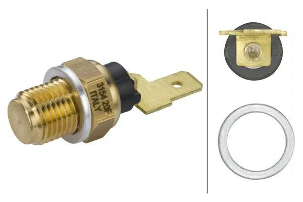 Sensor, oil temperature HELLA 6PT 009 107-691