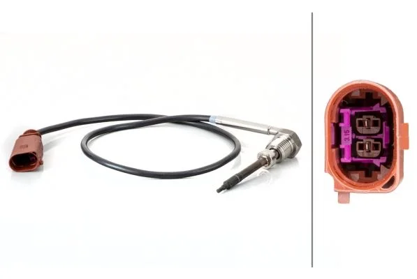 Sensor, temperatura dos gases de escape HELLA 6PT 014 494-691
