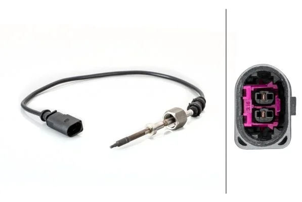 Sensor, temperatura dos gases de escape HELLA 6PT 014 494-831