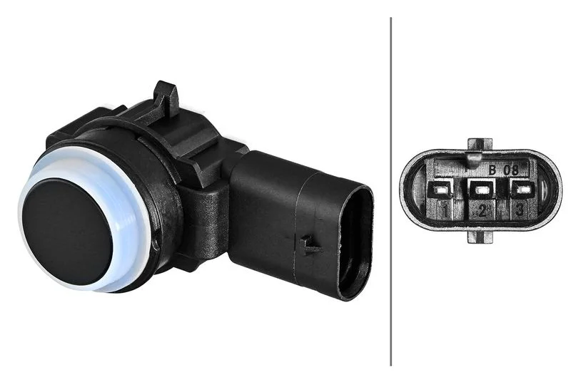 Sensor, controlo da distância de estacionamento HELLA 6PX 358 270-451