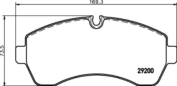 Conjunto de pastilhas de travão de disco HELLA 8DB 355 005-531
