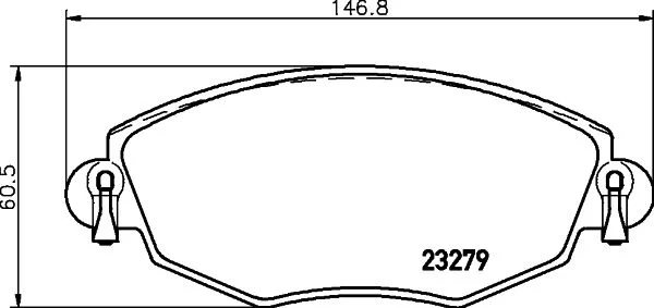 Conjunto de pastilhas de travão de disco HELLA 8DB 355 009-071