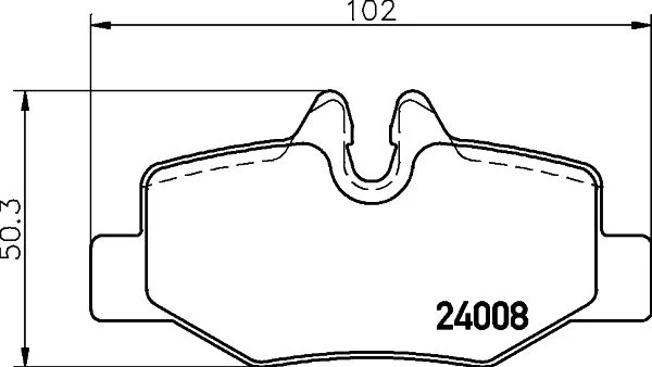 Conjunto de pastilhas de travão de disco HELLA 8DB 355 010-661