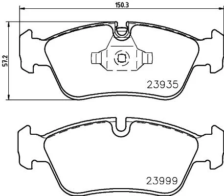Brake Pad Set, disc brake HELLA 8DB 355 011-281