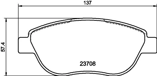 Conjunto de pastilhas de travão de disco HELLA 8DB 355 011-331