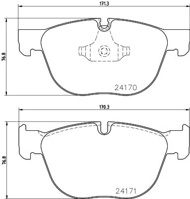 Conjunto de pastilhas de travão de disco HELLA 8DB 355 012-541
