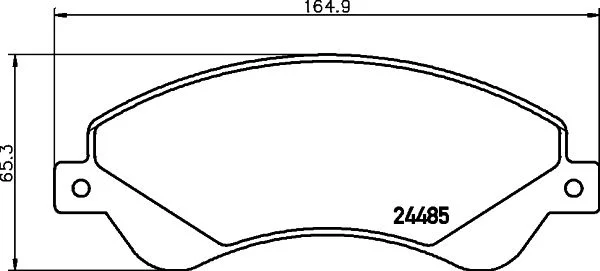 Brake Pad Set, disc brake HELLA 8DB 355 012-771