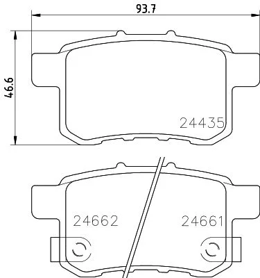 Conjunto de pastilhas de travão de disco HELLA 8DB 355 013-631