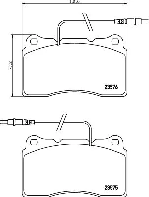 Conjunto de pastilhas de travão de disco HELLA 8DB 355 018-671