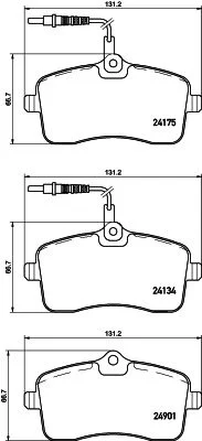Brake Pad Set, disc brake HELLA 8DB 355 020-671