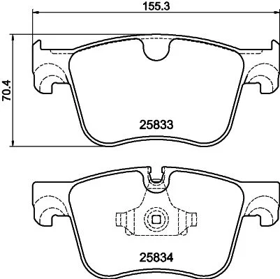 Conjunto de pastilhas de travão de disco HELLA 8DB 355 020-981