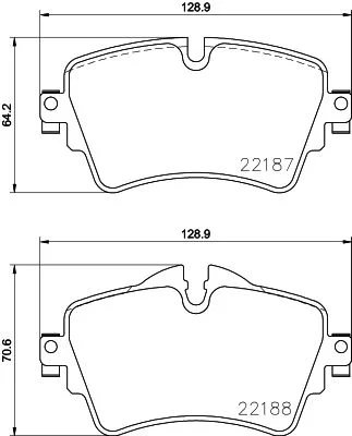 Brake Pad Set, disc brake HELLA 8DB 355 023-091