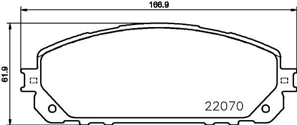 Brake Pad Set, disc brake HELLA 8DB 355 023-391