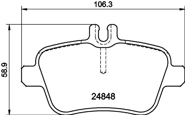 Conjunto de pastilhas de travão de disco HELLA 8DB 355 032-061
