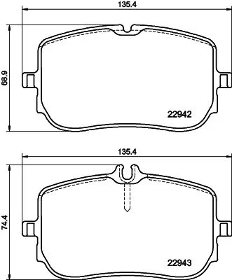 Brake Pad Set, disc brake HELLA 8DB 355 040-161