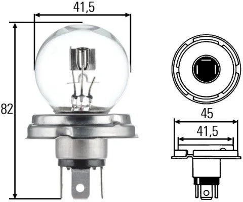 Lâmpada, farol HELLA 8GD 002 088-071