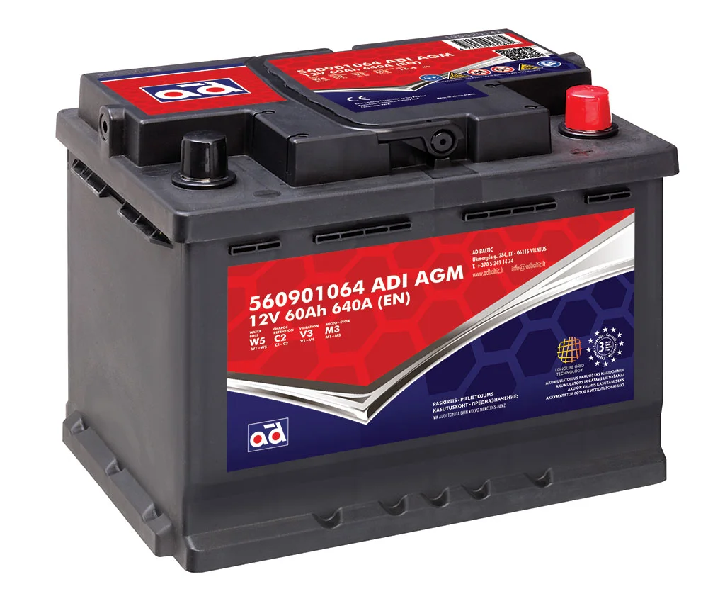 Starter Battery AD 560901064 ADI AGM