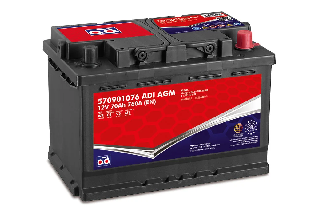 Bateria de Arranque AD 570901076 ADI AGM