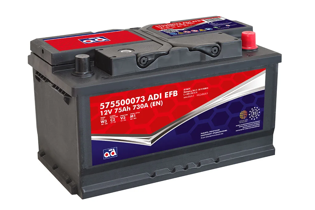 Starter Battery AD 575500073 ADI EFB