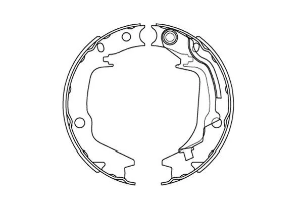 Brake Shoe Set, parking brake Kavo Parts KBS-3415