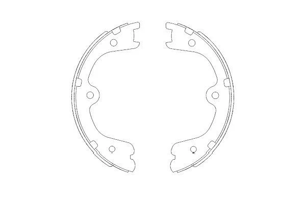 Conjunto de sapatas de travão, travão de estacionamento Kavo Parts KBS-7404