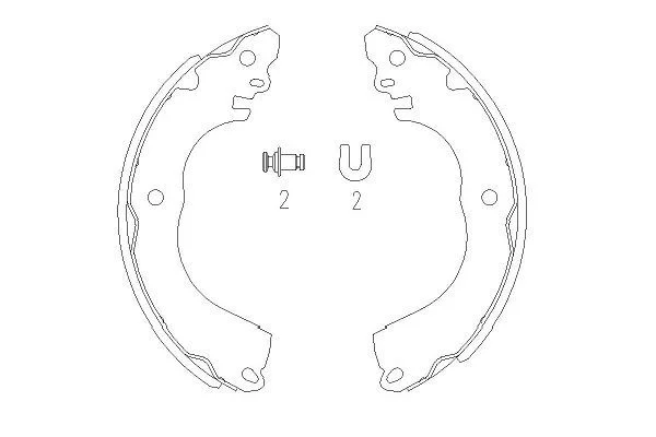 Brake Shoe Set KAVO KBS-7416