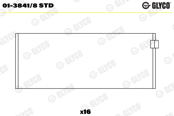 Rolamento da biela GLYCO 01-3841/8STD