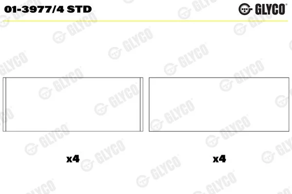 Connecting Rod Bearing Shell GLYCO 01-3977/4STD