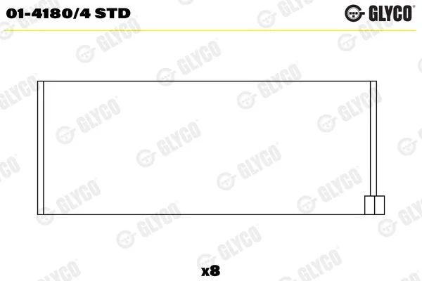 Rolamento da biela GLYCO 01-4180/4 STD