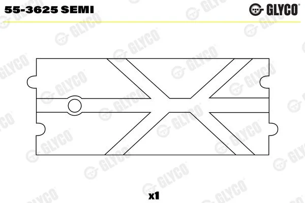 casquilho da extremidade menor, biela GLYCO 55-3625 SEMI