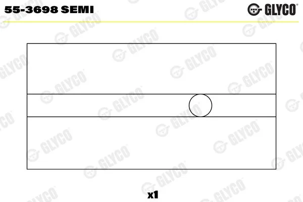 casquilho da extremidade menor, biela GLYCO 55-3698 SEMI