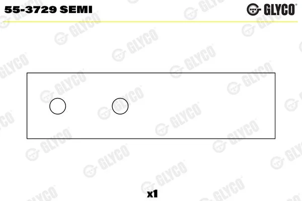 casquilho da extremidade menor, biela GLYCO 55-3729 SEMI