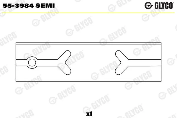 casquilho da extremidade menor, biela GLYCO 55-3984SEMI