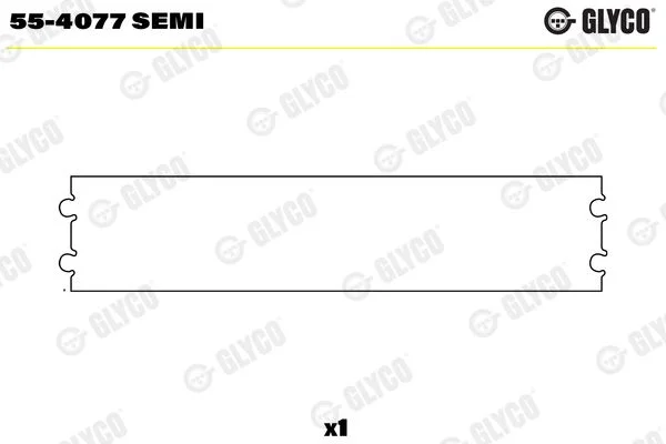 casquilho da extremidade menor, biela GLYCO 55-4077 SEMI