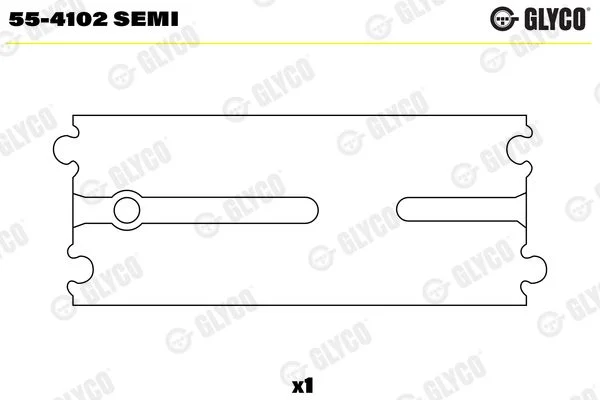 casquilho da extremidade menor, biela GLYCO 55-4102 SEMI