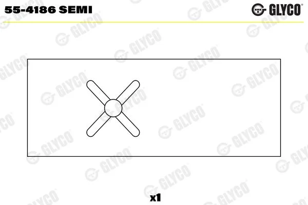 casquilho da extremidade menor, biela GLYCO 55-4186 SEMI