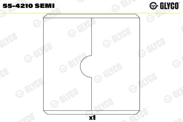 casquilho da extremidade menor, biela GLYCO 55-4210SEMI