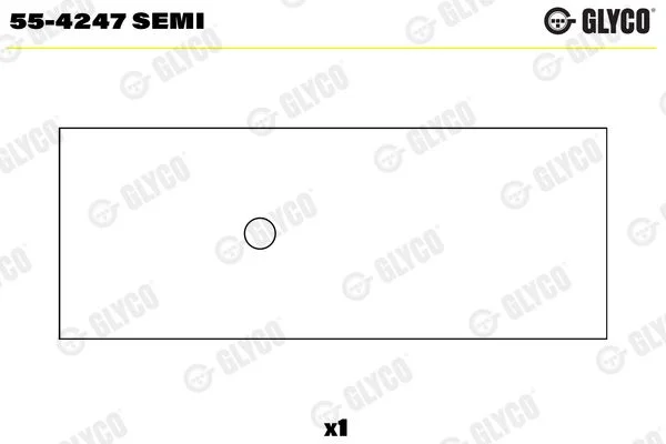 casquilho da extremidade menor, biela GLYCO 55-4247SEMI