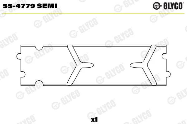 casquilho da extremidade menor, biela GLYCO 55-4779 SEMI