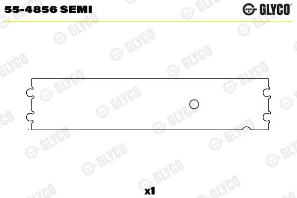casquilho da extremidade menor, biela GLYCO 55-4856 SEMI